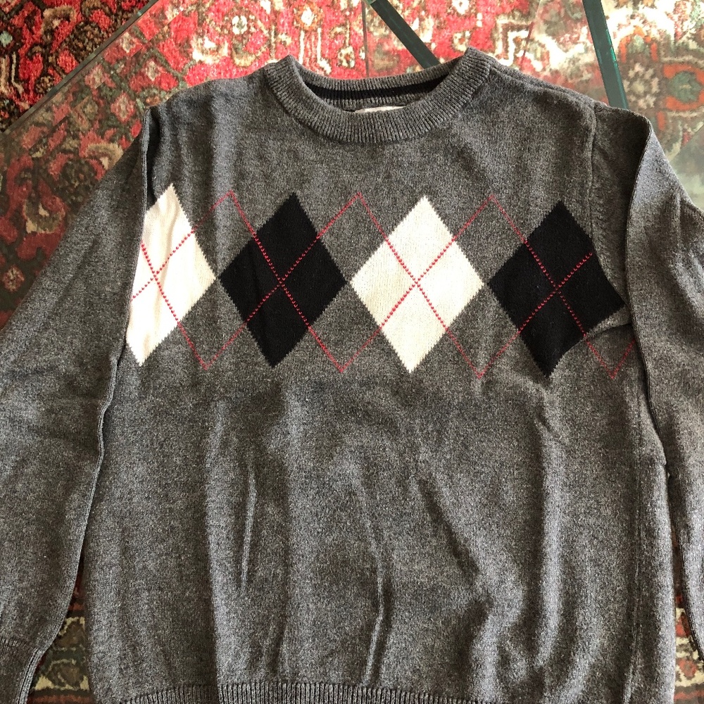 Boy's argyle sweater